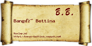 Bangó Bettina névjegykártya