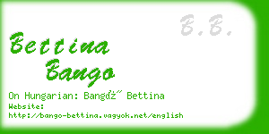 bettina bango business card